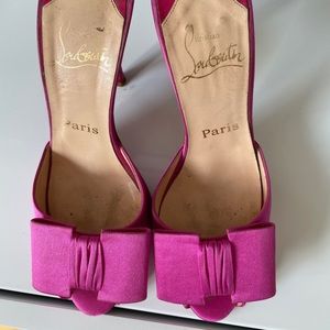 Christian Louboutin Pink Mules 37.5